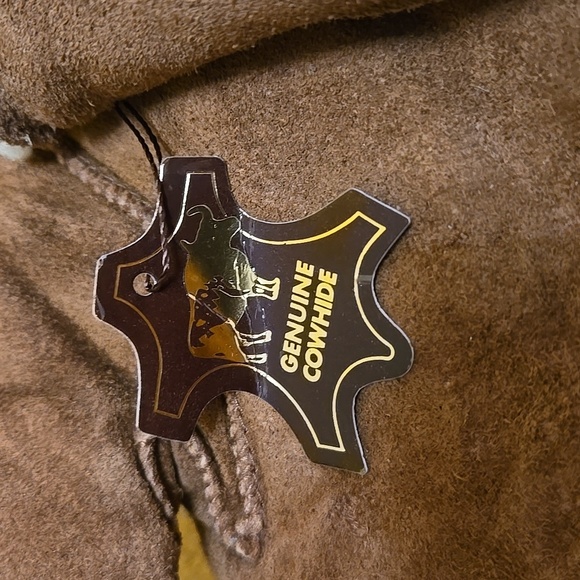 MEN GENUINE COWHIDE GLOVES NWT WITH WARM LINING SZ XL GREAT FOR THE COLD - Picture 2 of 5